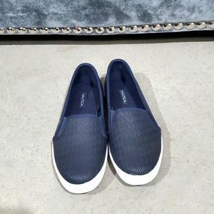 Nautica Navy Blue Slip On Shoes